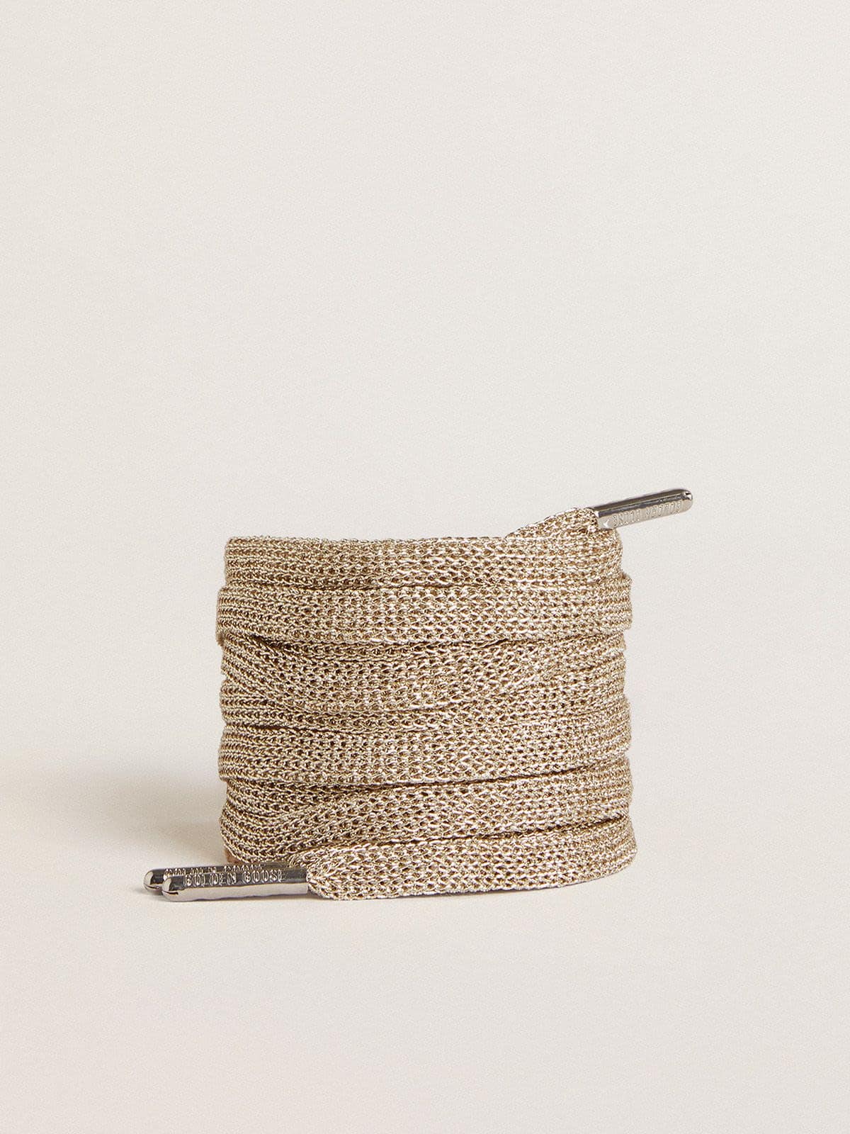 Golden Goose Gold lurex laces