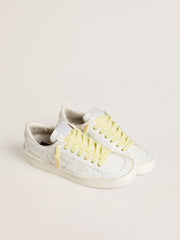 Golden Goose Yellow cotton laces with contrasting gold-colored logo