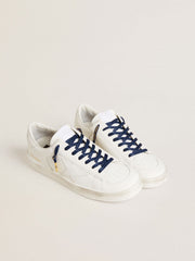 Golden Goose Blue cotton laces with contrasting gold-colored logo