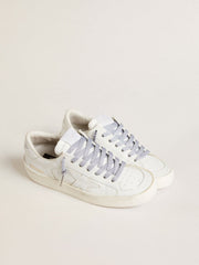 Golden Goose Silver-colored Lurex laces with contrasting black logo