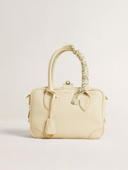 Golden Goose Butter-colored braided fabric charm with brass chain