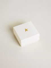Golden Goose Letter V charm in gold-colored brass with crystals