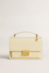 Golden Goose Letter M charm in gold-colored brass with crystals