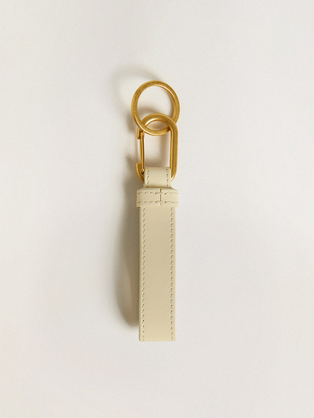 Golden Goose Worn white keyring
