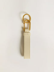 Golden Goose Worn white keyring