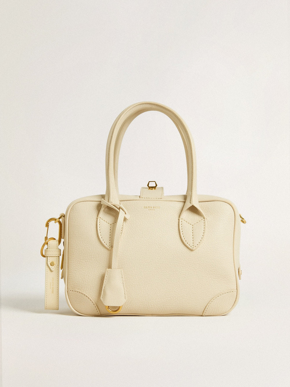 Golden Goose Worn white keyring