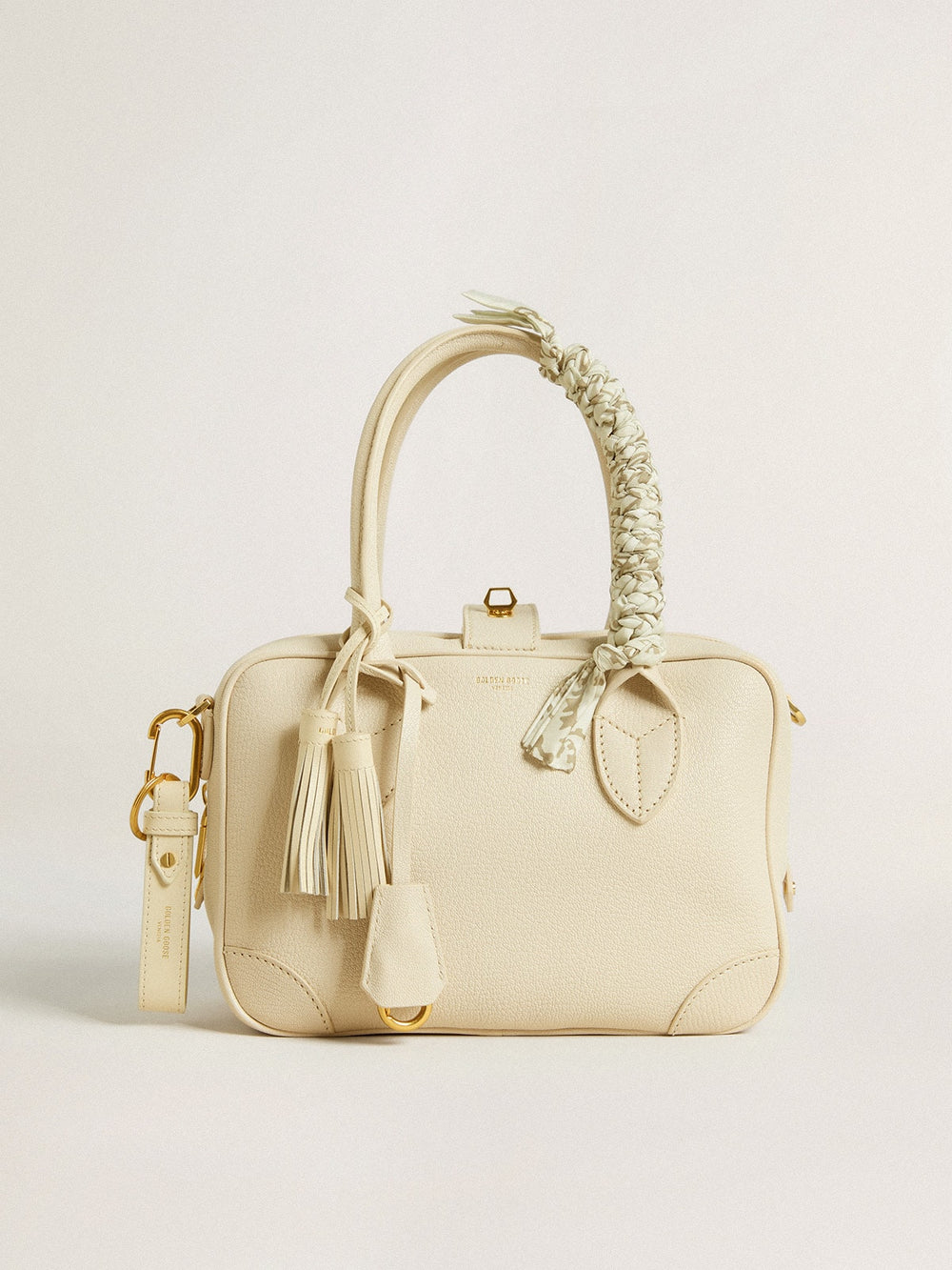 Golden Goose Worn white keyring