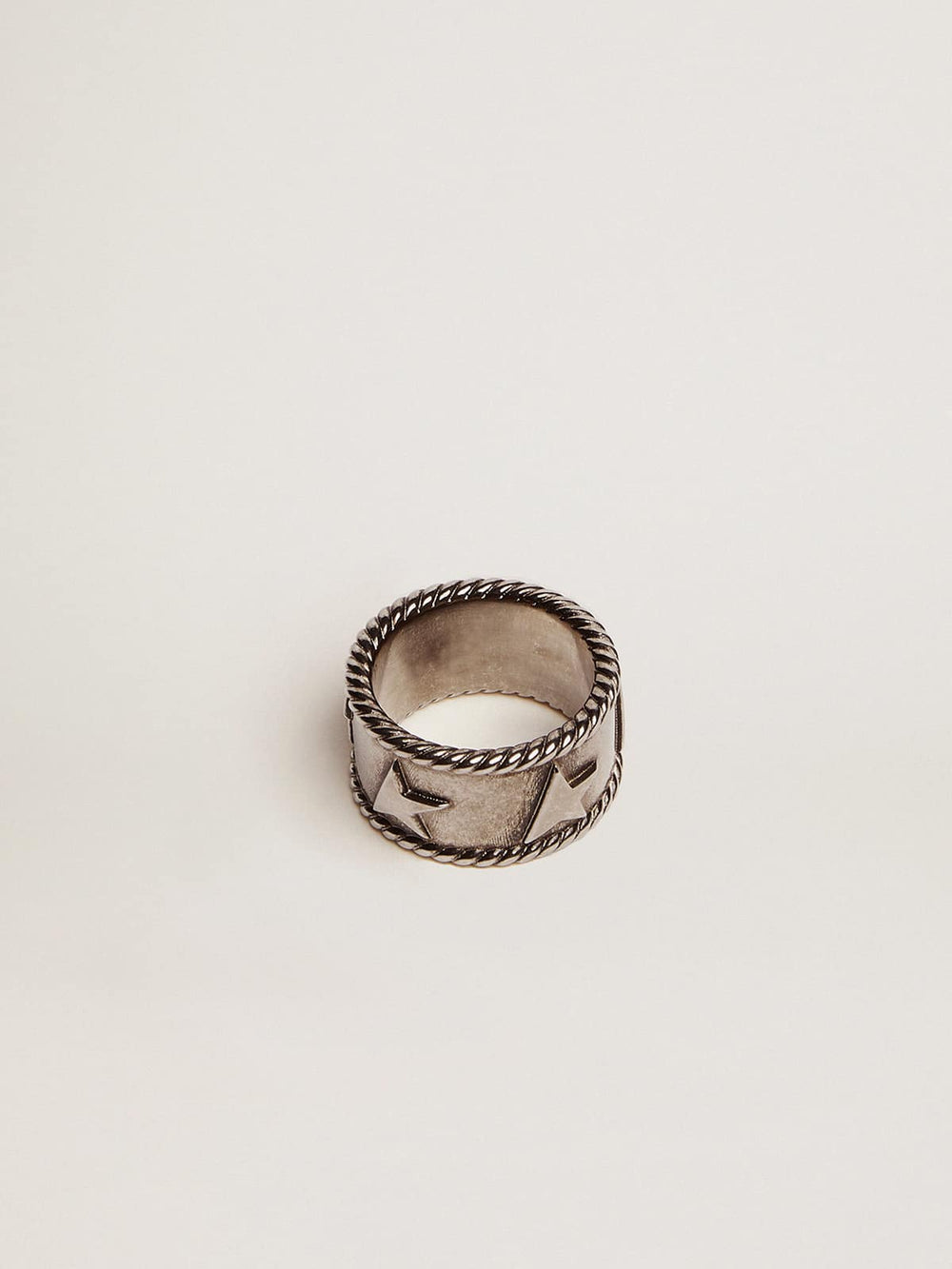 Golden Goose Band ring in antique silver color