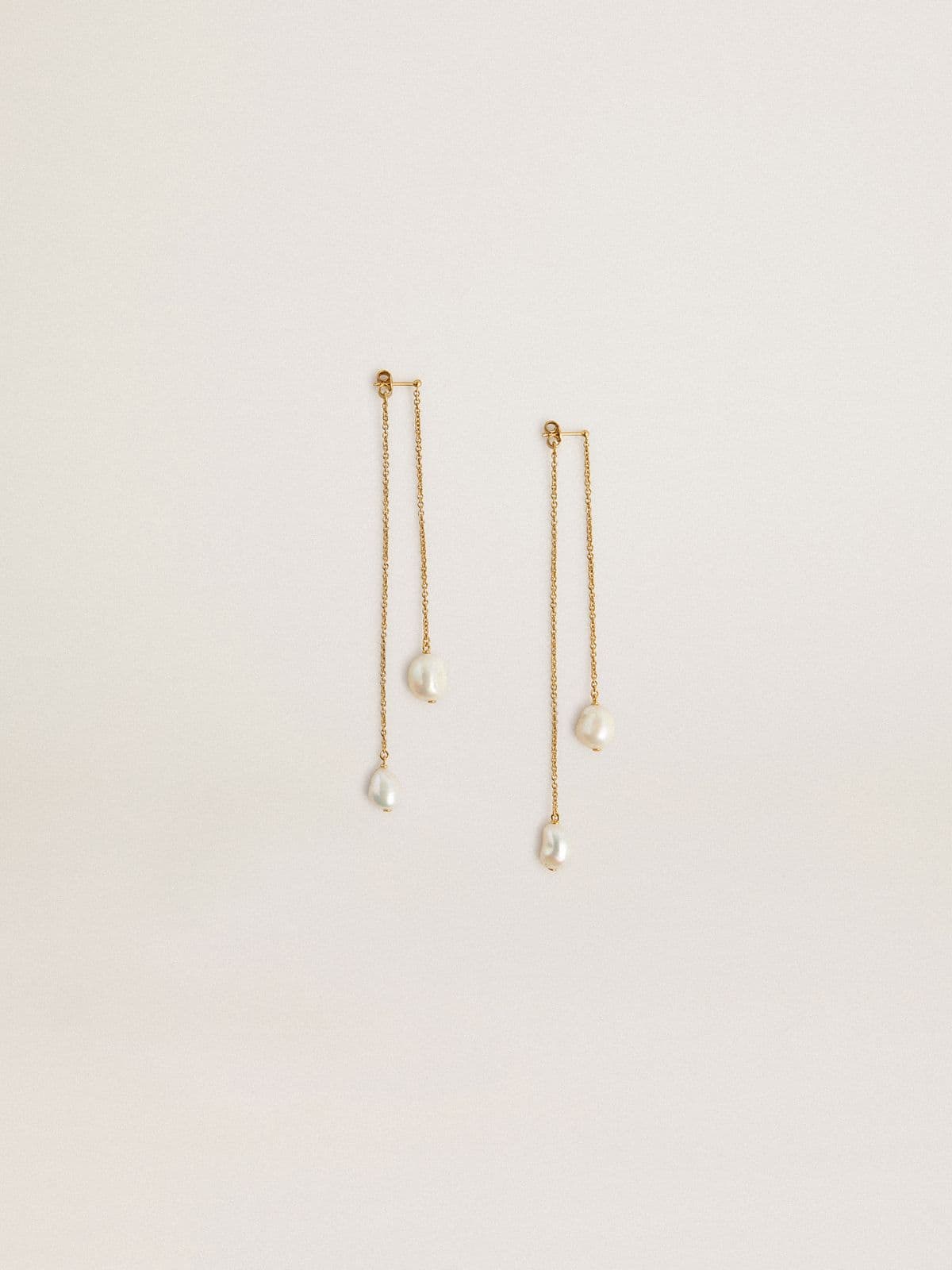 Golden Goose Drop earrings with pearls