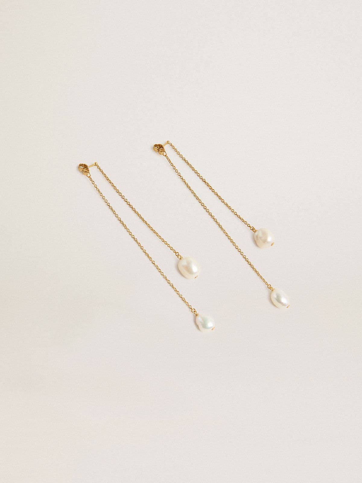 Golden Goose Drop earrings with pearls