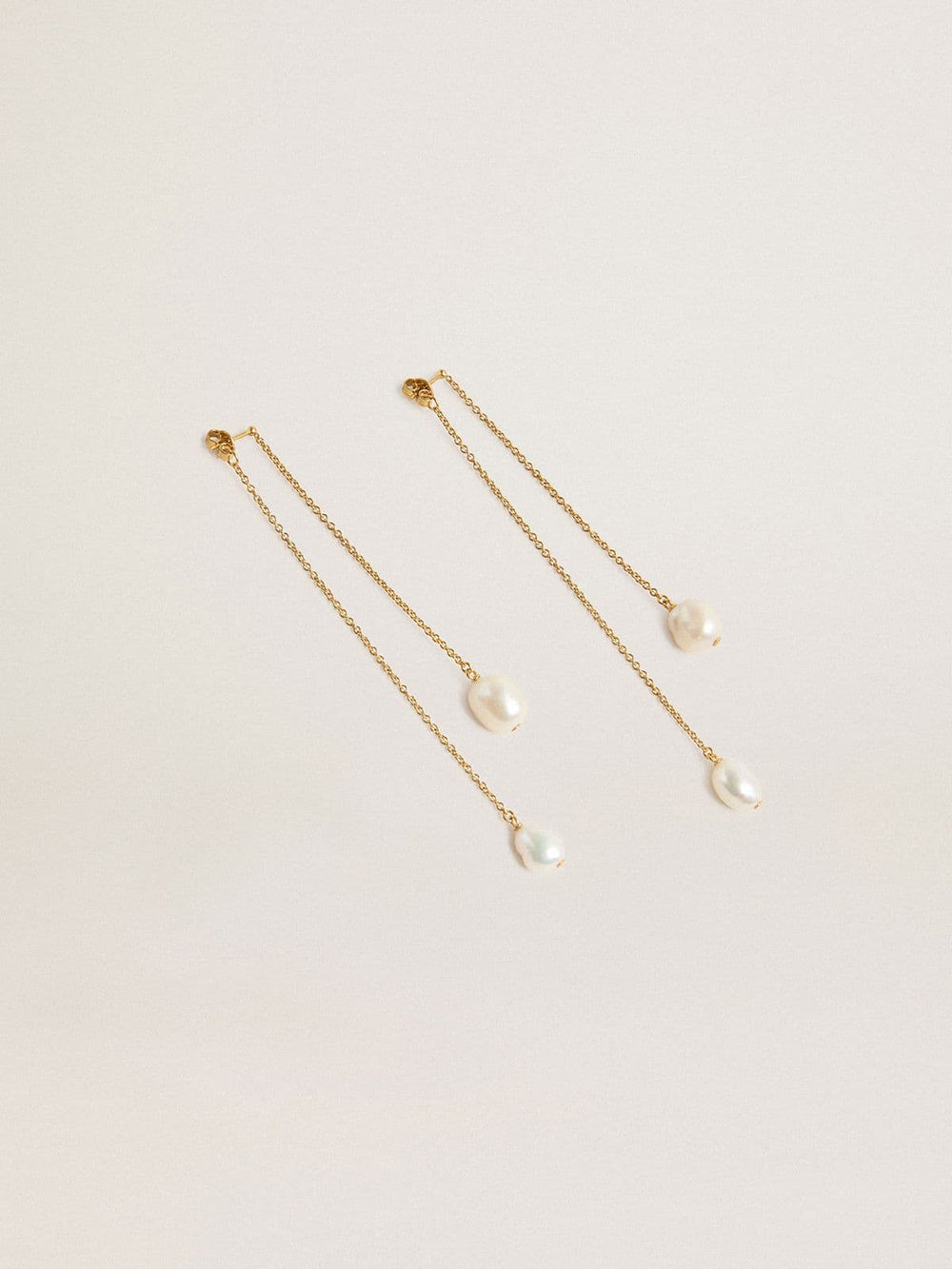 Golden Goose Drop earrings with pearls