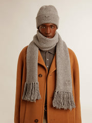 Golden Goose Gray ribbed wool beanie