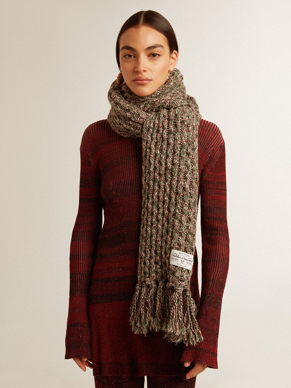 Golden Goose Multicolored wool scarf