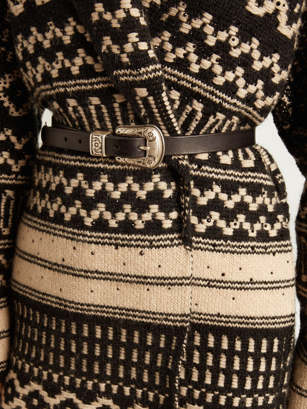 Golden Goose Black belt in washed leather with silver color buckle