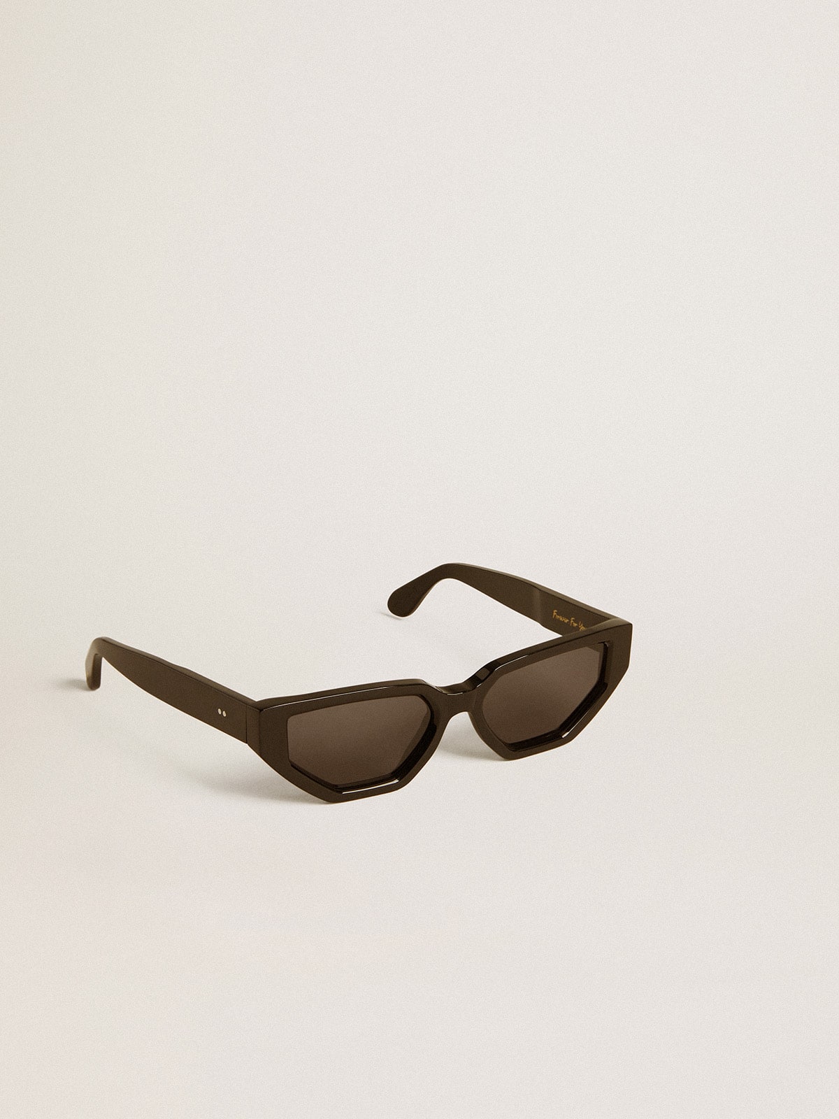 Golden Goose Rectangular style sunglasses with black frame and lenses