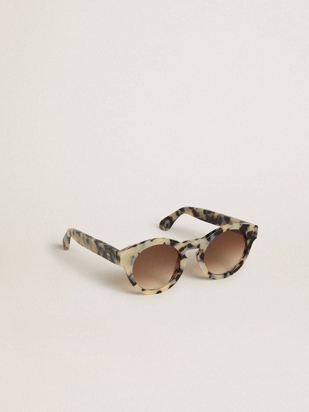 Golden Goose Cameron-style sunglasses with a tortoiseshell pattern