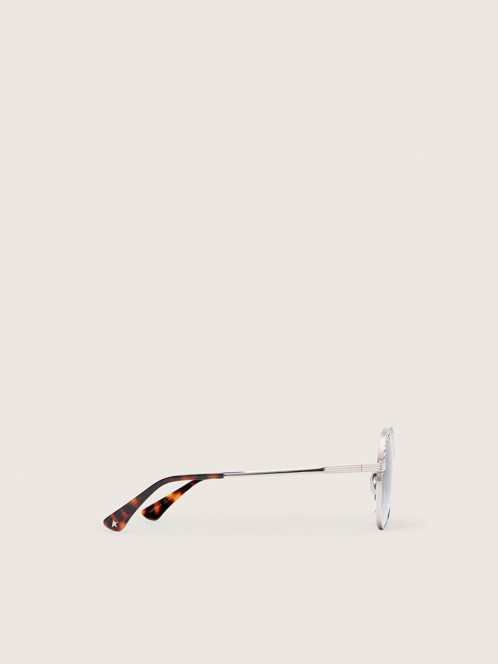 Golden Goose Carter aviator sunglasses with blue lenses and crystals