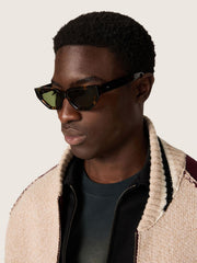 Golden Goose Rectangular-style sunglasses with Havana brown frame
