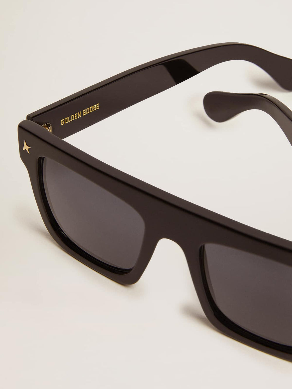Golden Goose Square sunglasses with black frame and gold details