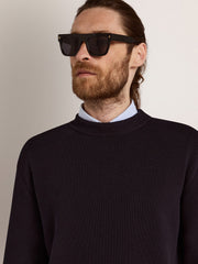 Golden Goose Square sunglasses with black frame and gold details