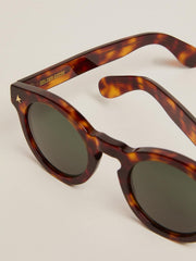 Golden Goose Sunglasses Panthos model with havana frame and gold details