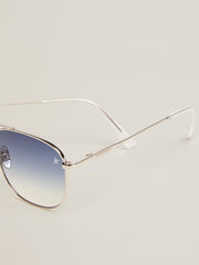 Golden Goose Sunframe Roger aviator model with silver frame