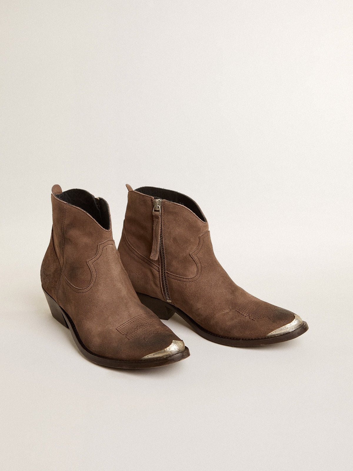 Golden Goose Young ankle boots in dark brown suede