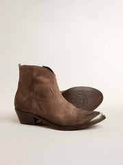Golden Goose Young ankle boots in dark brown suede