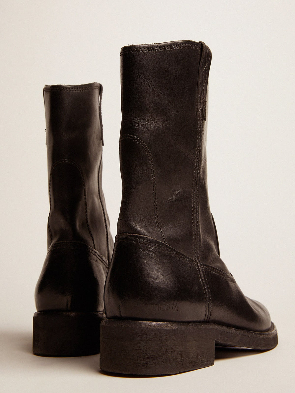Golden Goose Biker boots in black leather