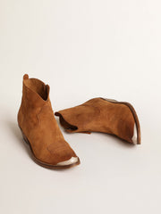 Golden Goose Young ankle boots in cognac-colored suede