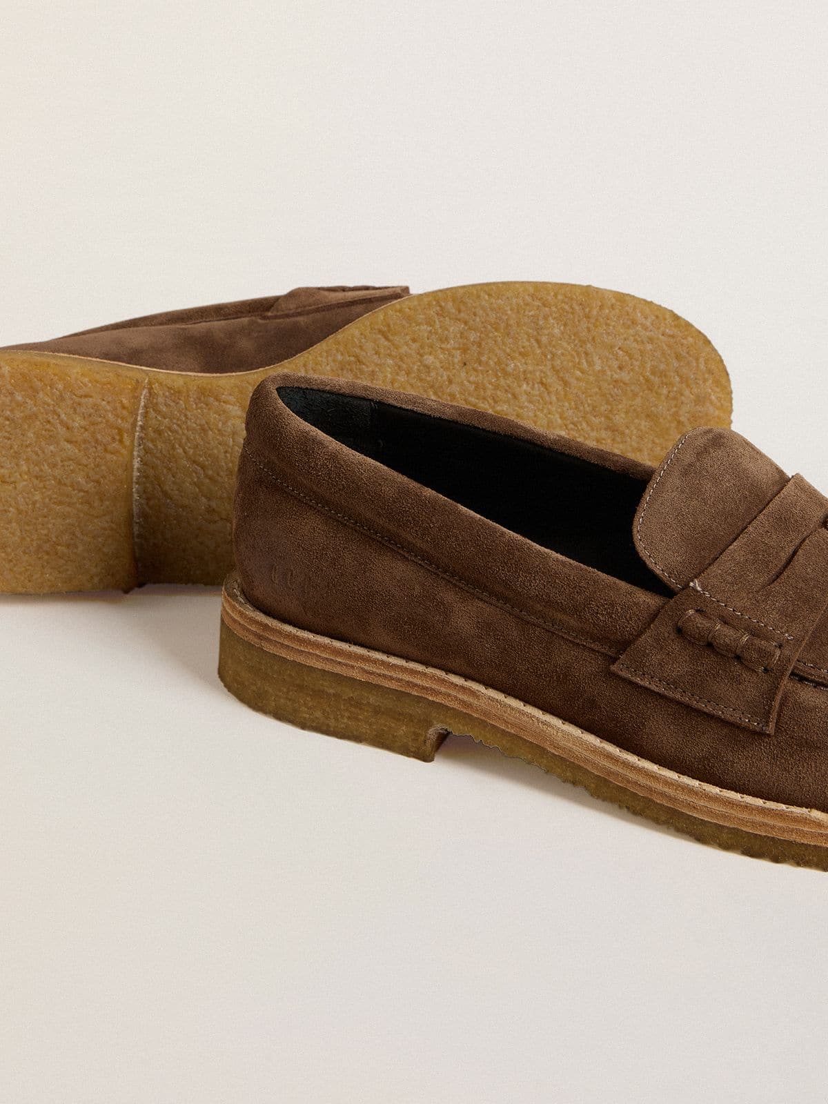 Golden Goose Women's Jerry loafer in dove-gray suede