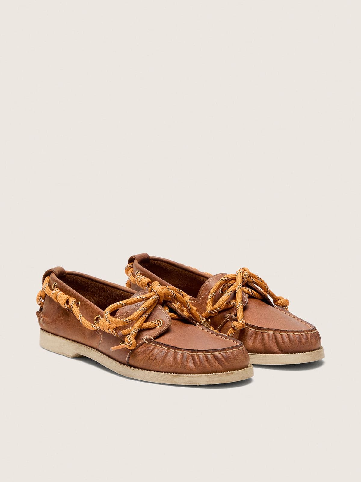 Golden Goose Women's Cruise loafer in tobacco-colored leather