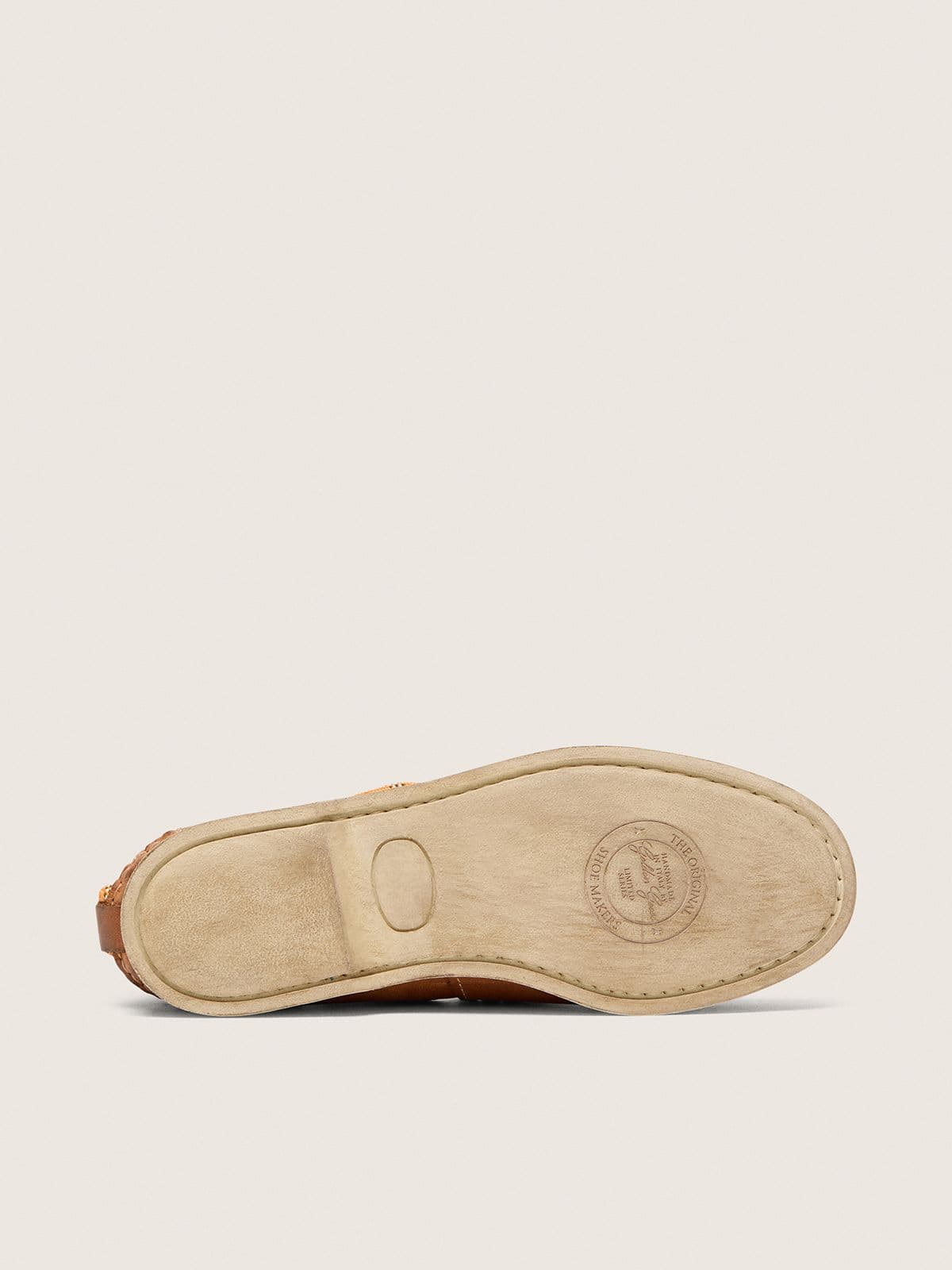 Golden Goose Women's Cruise loafer in tobacco-colored leather