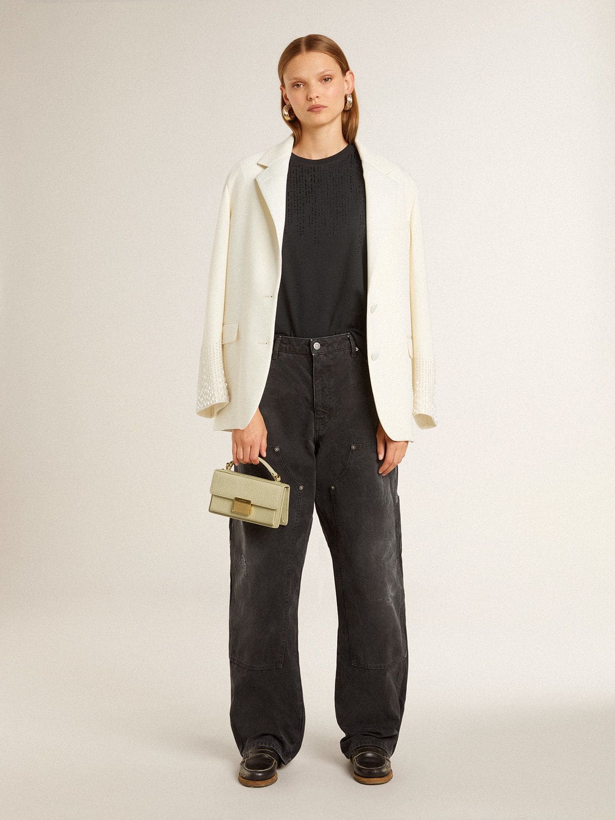 Golden Goose Women's Jerry loafer in black leather