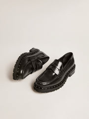Golden Goose Women’s chunky loafers in studded black leather