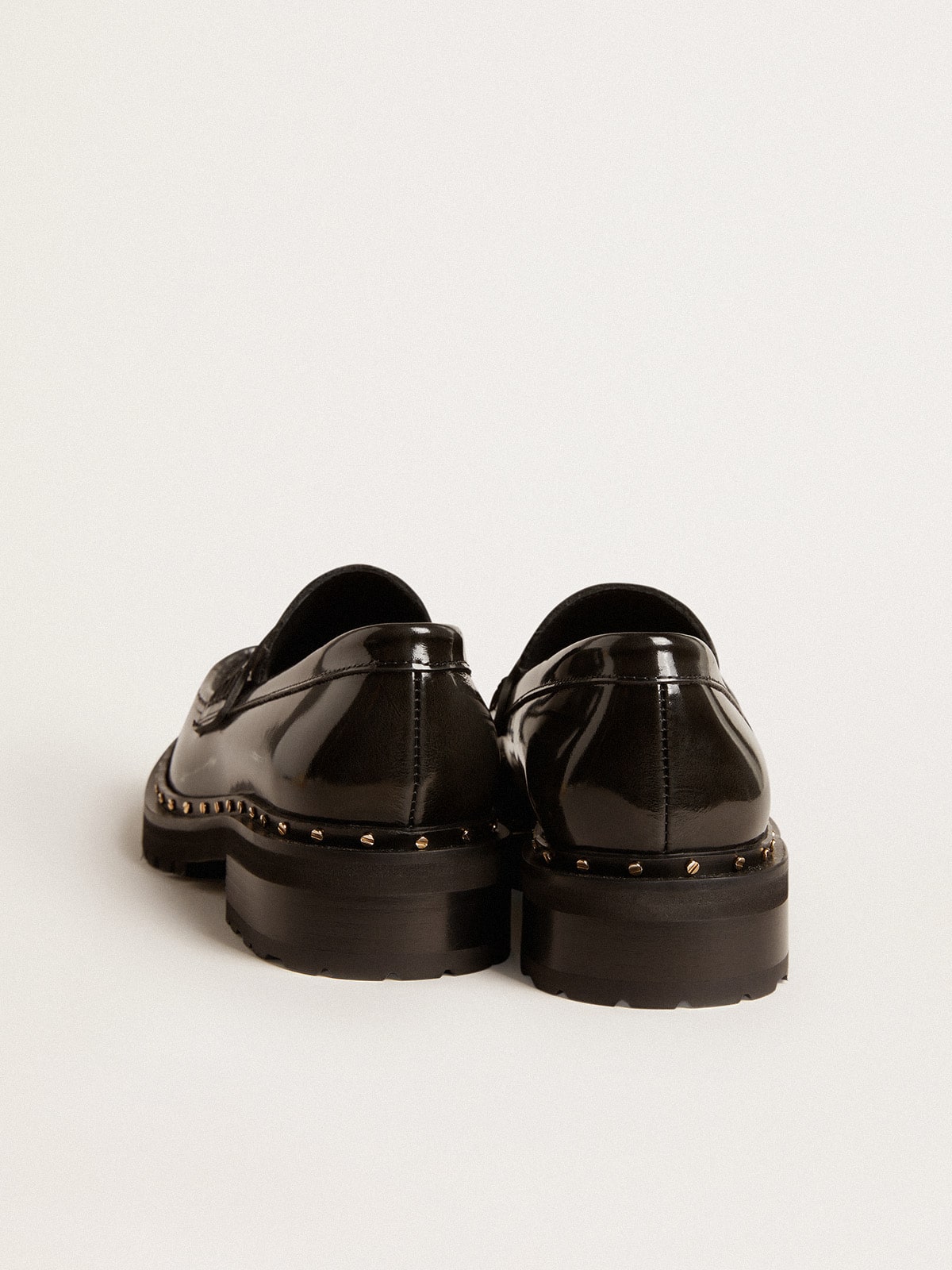 Golden Goose Women’s chunky loafers in studded black leather