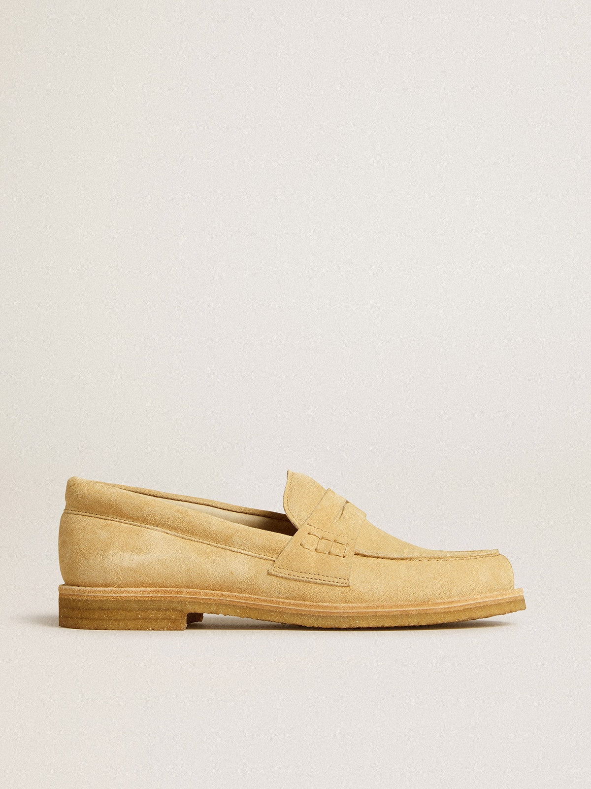 Golden Goose Jerry loafer in ecru waxed suede