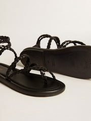 Golden Goose Women's Penelope flat sandals in black leather