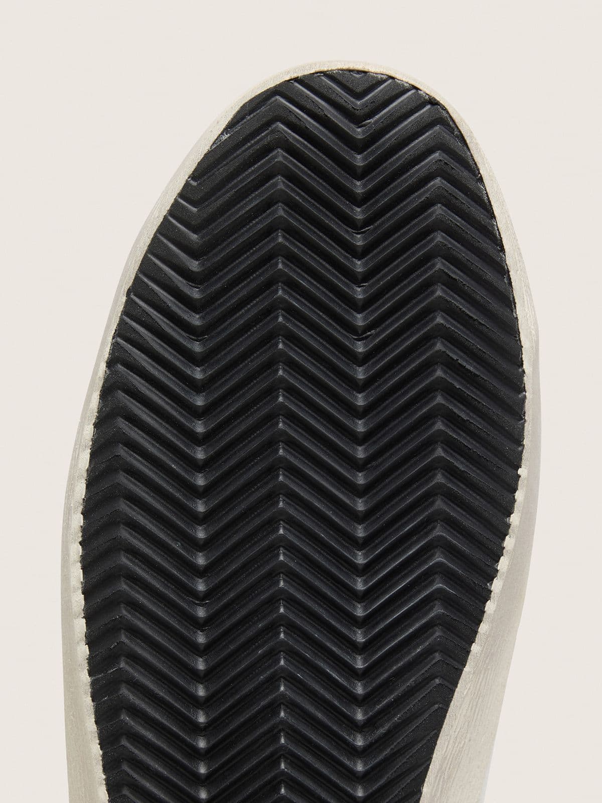 Golden Goose Men’s Super-Star with perforated star and green heel tab