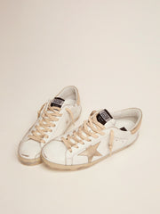 Golden Goose Men's Super-Star with gold sparkle foxing and lettering