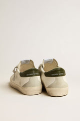 Golden Goose Men’s Bio-based Super-Star with perforated star and green heel tab