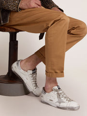 Golden Goose Men's Super-Star with laminated star and heel tab