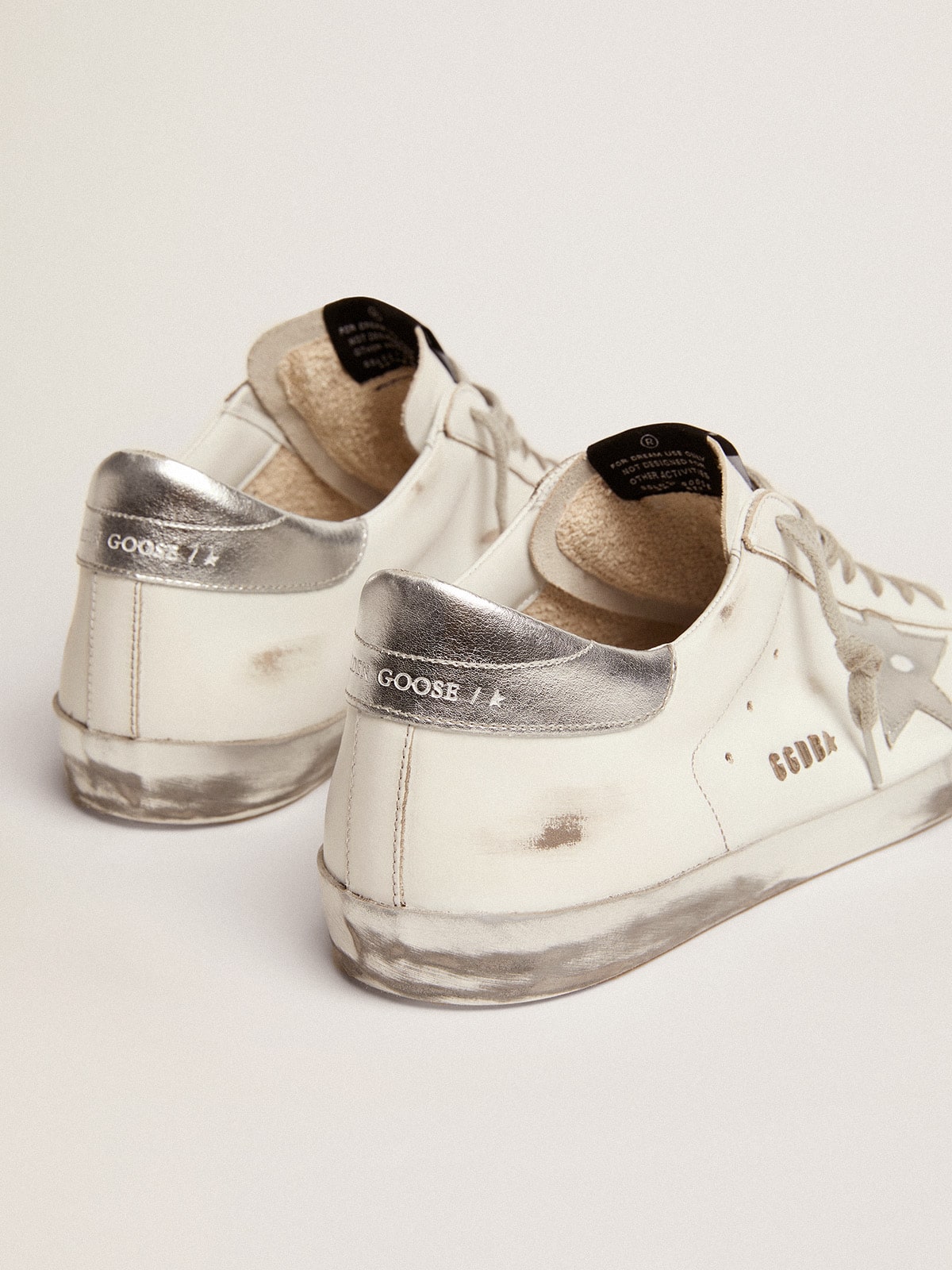Golden Goose Men's Super-Star with laminated star and heel tab