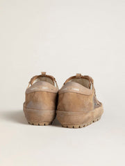 Golden Goose Men's Super-Star Ski in Dolmias and caramel suede with marble nubuck star and heel tab