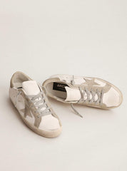 Golden Goose Men’s Super-Star with gray suede star and heel tab