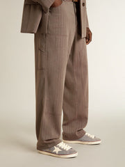 Golden Goose Super-Star LTD in light blue nubuck leather with white leather star and brown leather heel tab
