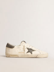 Golden Goose Super-Star in nappa with gray suede star and heel tab