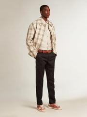 Golden Goose Men's Super-Star in red leather with cream nubuck star and heel tab