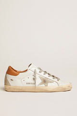 Golden Goose Men’s Super-Star sneakers with suede star and brown heel tab