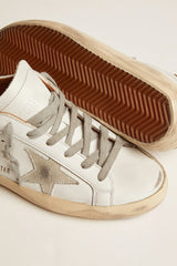 Golden Goose Men’s Super-Star sneakers with suede star and brown heel tab